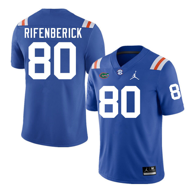 Florida Gators #80 Cary Rifenberick College Football Jerseys Stitched-Throwback